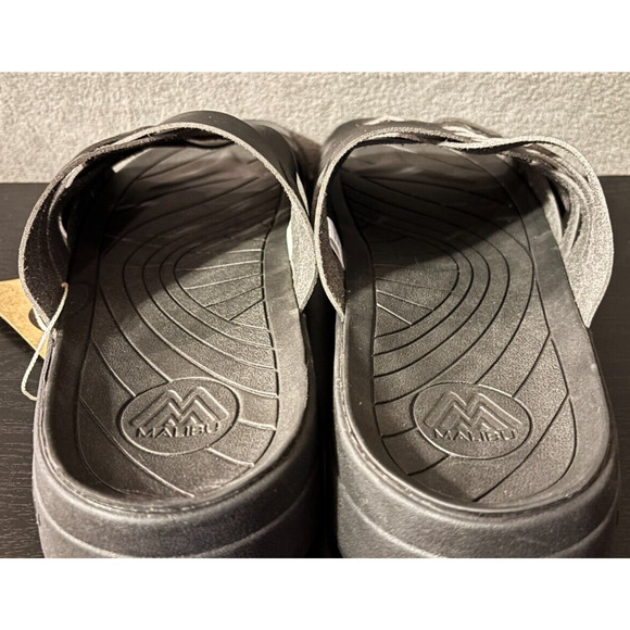 MALIBU SANDALS Zuma EVO Vegan Leather Black Men's Size 13 Sandals - Picture 6 of 9